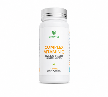 Вітамін С (з кверцетином і ацеролою), Vitamin C Brionel, 60 кап