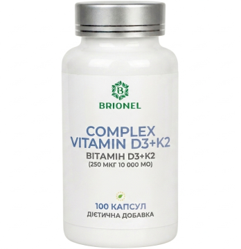 Вітамін D3 (10 000 МО) Brionel, 100 кап